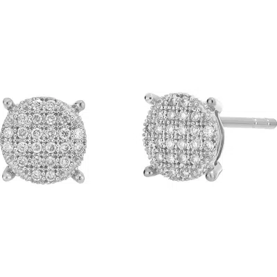 Carriere Jewelry Carrière Jewelry Diamond Circle Stud Earrings In Metallic