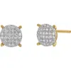 Carriere Jewelry Carrière Jewelry Diamond Circle Stud Earrings In 14k Yellow Gold