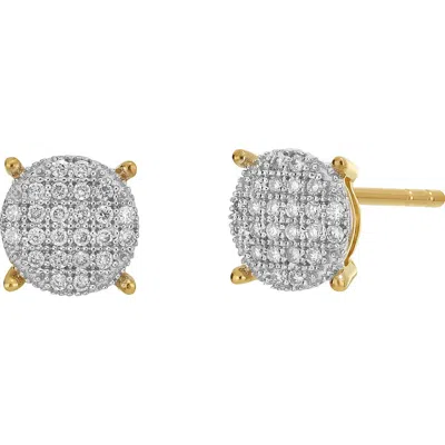 Carriere Jewelry Carrière Jewelry Diamond Circle Stud Earrings In Gold