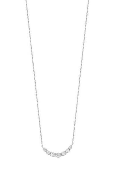 Carriere Jewelry Carrière Jewelry Diamond Curve Pendant Necklace In Metallic