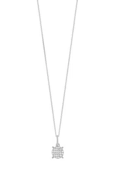 Carriere Jewelry Carrière Jewelry Diamond Disc Pendant Necklace In Metallic
