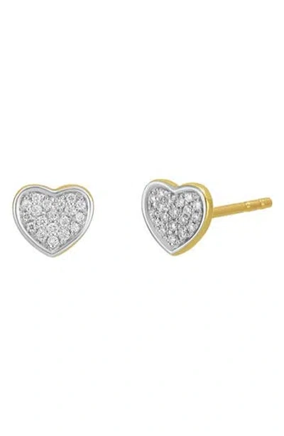 Carriere Jewelry Carrière Jewelry Diamond Heart Stud Earrings In Gold