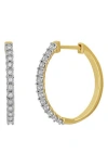 Carriere Jewelry Carrière Jewelry Diamond Hoop Earrings In 14k Yellow Gold