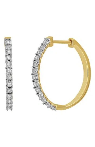 Carriere Jewelry Carrière Jewelry Diamond Hoop Earrings In Gold