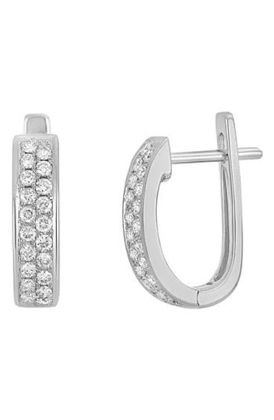 Carriere Jewelry Carrière Jewelry Diamond Huggie Hoop Earrings In Metallic