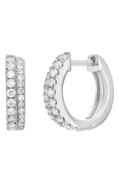 Carriere Jewelry Carrière Jewelry Diamond Huggie Hoop Earrings In Metallic