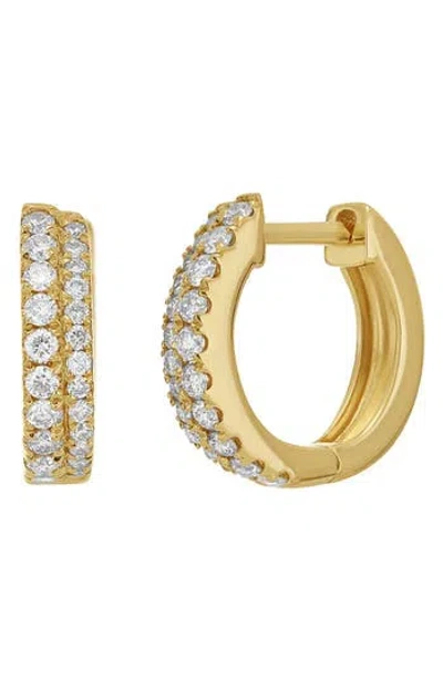 Carriere Jewelry Carrière Jewelry Diamond Huggie Hoop Earrings In Gold