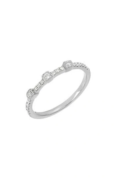 Carriere Jewelry Carrière Jewelry Geo Diamond Band Ring In Metallic