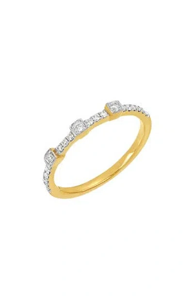 Carriere Jewelry Carrière Jewelry Geo Diamond Band Ring In Gold