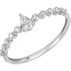 Carriere Jewelry Carrière Jewelry Pear Shape Diamond Ring In 14k White Gold
