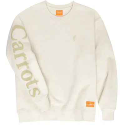 Carrots Men's Wordmark Crewneck Sweatshirt In Cream In White