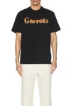 Carrots Wordmark Tee In Black In Black