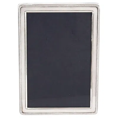 Pre-owned Carrs Of Sheffield 1 Vintage Sterling Silver Rectangular Portrait Photo Frame By Carrs 20th Century In Black