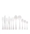 Carrs Silver English Thread Silver-plated 44-piece Set In Silver