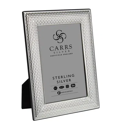 Carrs Silver Sterling Silver Cross Stitch Photo Frame