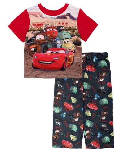 Cars Babies' Boys Toddler 2t-4t 2-piece Printed T-shirt And Pants Pajama Set In Multi