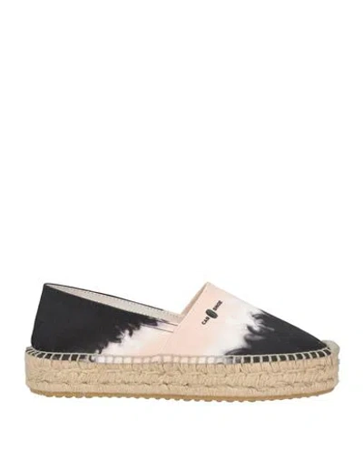Carshoe Woman Espadrilles Black Size 11 Textile Fibers
