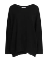 Carta Libera Woman Sweater Black Size 2 Viscose, Polyester, Polyamide