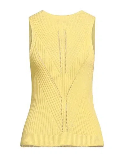 Carta Libera Woman Sweater Yellow Size 2 Cotton
