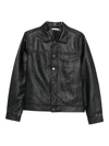 Carter Young Arch Leather Jacket In Black