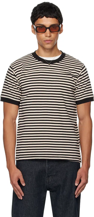 Carter Young Beige & Black Football T-shirt