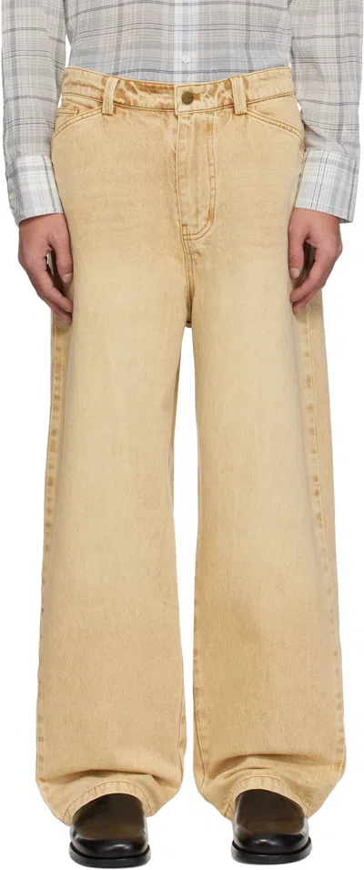 Carter Young Beige Big Ben Jeans In Larkin Wash