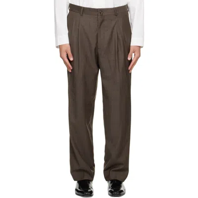 Carter Young ブラウン Kirk ツータック トラウザーズ In Brown