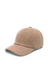 Carter Young Contrasting-trim Cap In Brown
