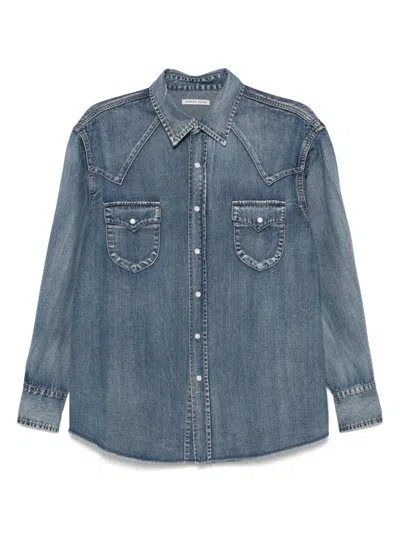 Carter Young Denim Shirt In Blue