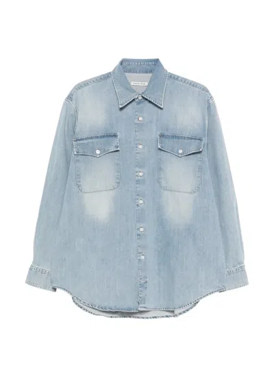 Carter Young Denim Utility Shirt In Blue