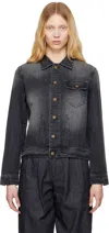 Carter Young Gray David Denim Jacket In Calum Wash