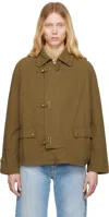 Carter Young Khaki Newman Buckle Jacket In Olive Drab