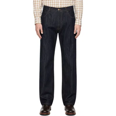 Carter Young ネイビー Selvedge Tate ジーンズ In Raw Selvedge
