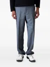 Carter Young Pinstripe Trousers In Gray