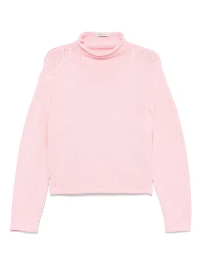 Carter Young Roll-neck Sweater In Pink