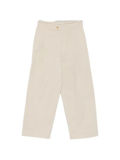 Carter Young Straight Leg Trousers In Neutral