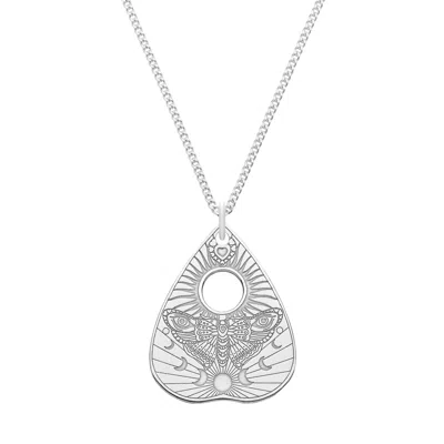 Cartergore Women's Large Sterling Silver Moth Planchette In Gray