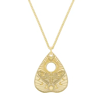Cartergore Women's Medium Solid Gold Moth Planchette In Yellow