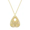 Cartergore Women's Medium Solid Gold Winged Skull Planchette In Gold