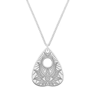 Cartergore Women's Medium Sterling Silver Lotus Flower Planchette In Gray