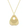 Cartergore Women's Small Solid Gold Moth Planchette In Gold