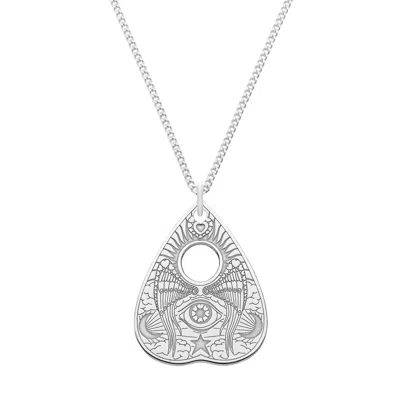 Cartergore Women's Small Sterling Silver Angle Wings Planchette In Gray