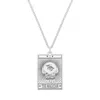 Cartergore Women's Small Sterling Silver “the Magician” Tarot Card Necklace In Silver