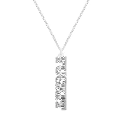 Cartergore Women's Sterling Silver “fuckit” Word Necklace