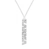 Cartergore Women's Sterling Silver “karma” Word Necklace In Silver
