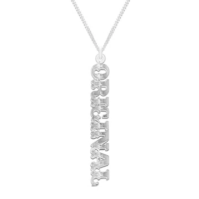 Cartergore Women's Sterling Silver “original” Word Necklace In Metallic