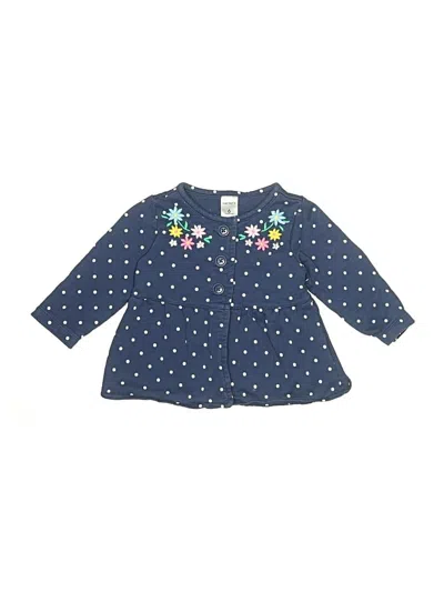 Pre-owned Carter's Babies' 3/4 Sleeve Blouse In Blue