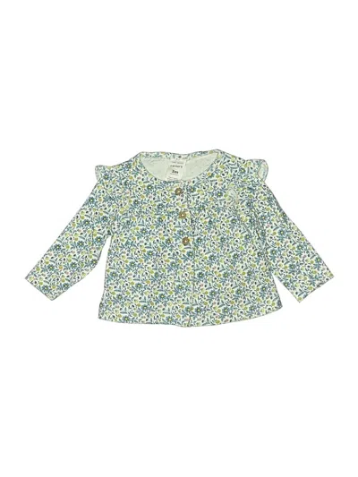 Pre-owned Carter's Babies' 3/4 Sleeve Blouse In Green