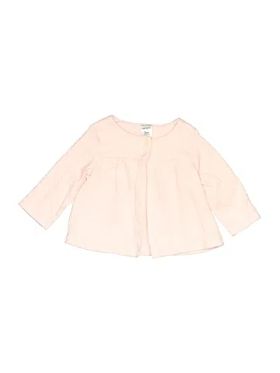 Pre-owned Carter's Babies' 3/4 Sleeve Blouse In Pink