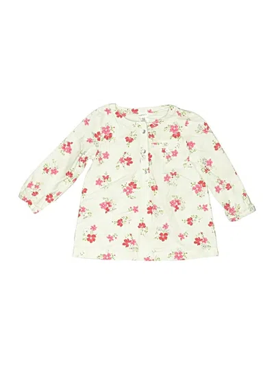 Pre-owned Carter's Kids' 3/4 Sleeve T-shirt In White